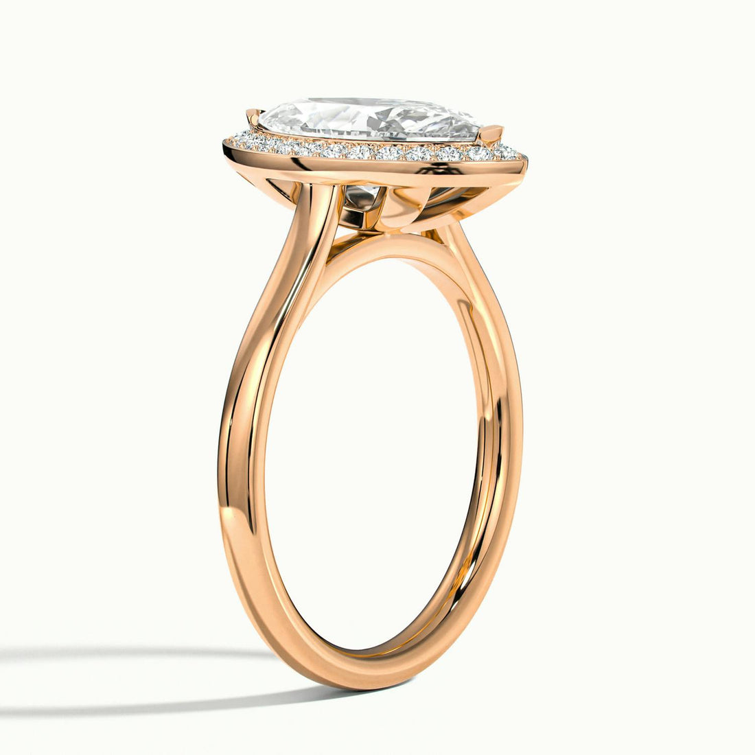 Elarisse Marquise Halo Engagement Ring