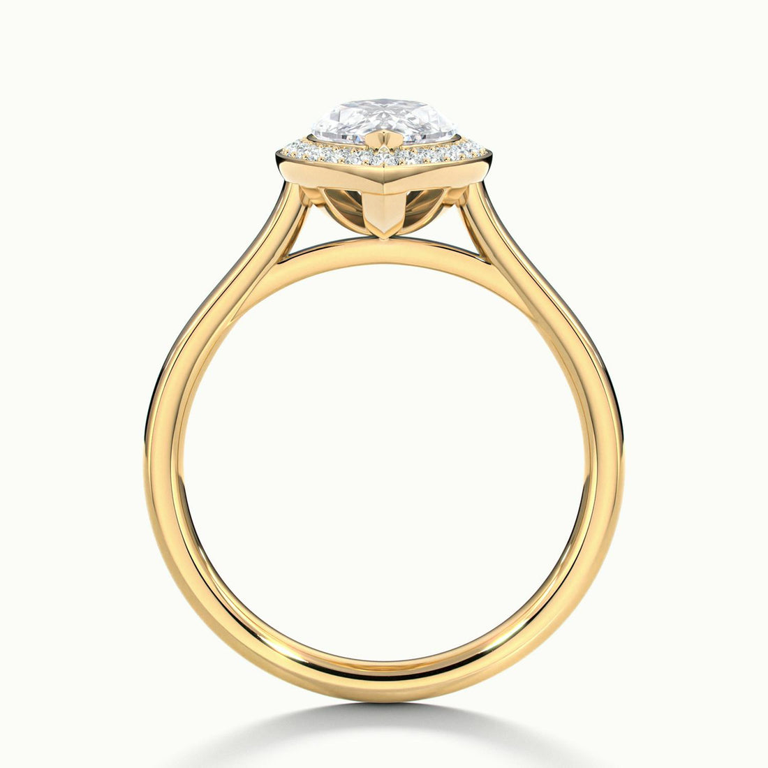 Elarisse Marquise Halo Engagement Ring