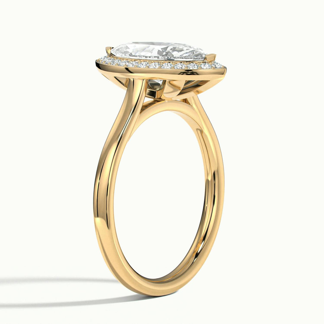 Elarisse Marquise Halo Engagement Ring