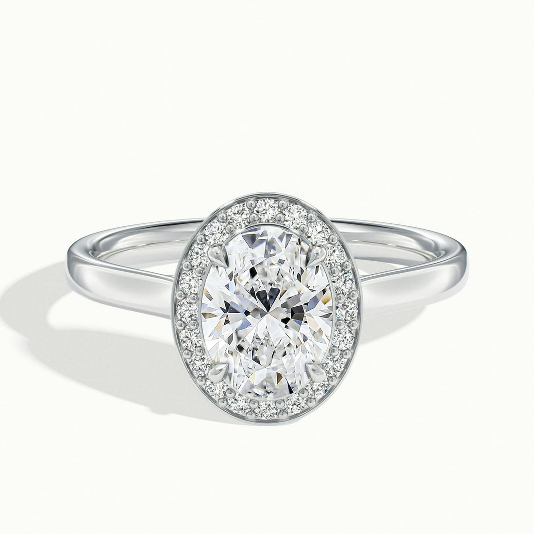 Elarisse Oval Halo Engagement Ring
