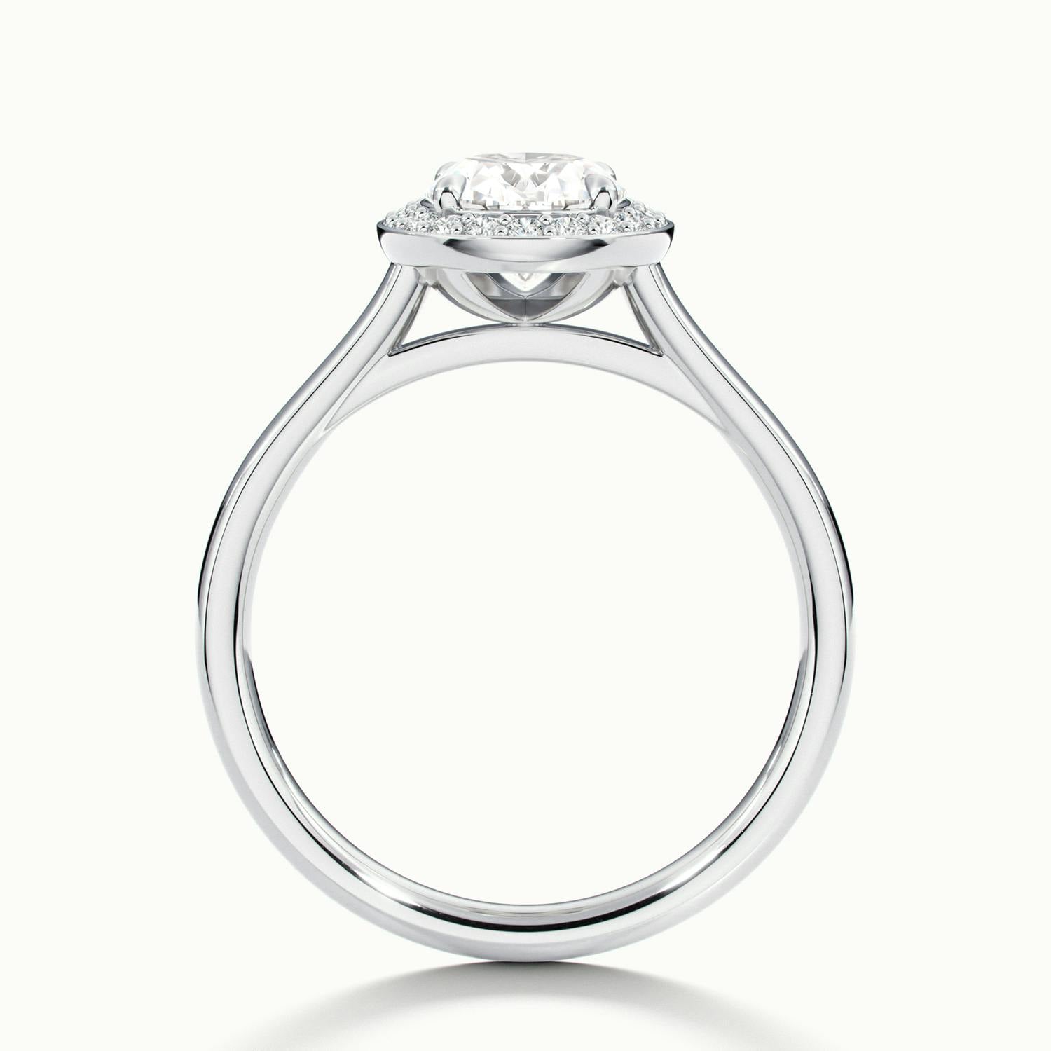 Elarisse Oval Halo Engagement Ring