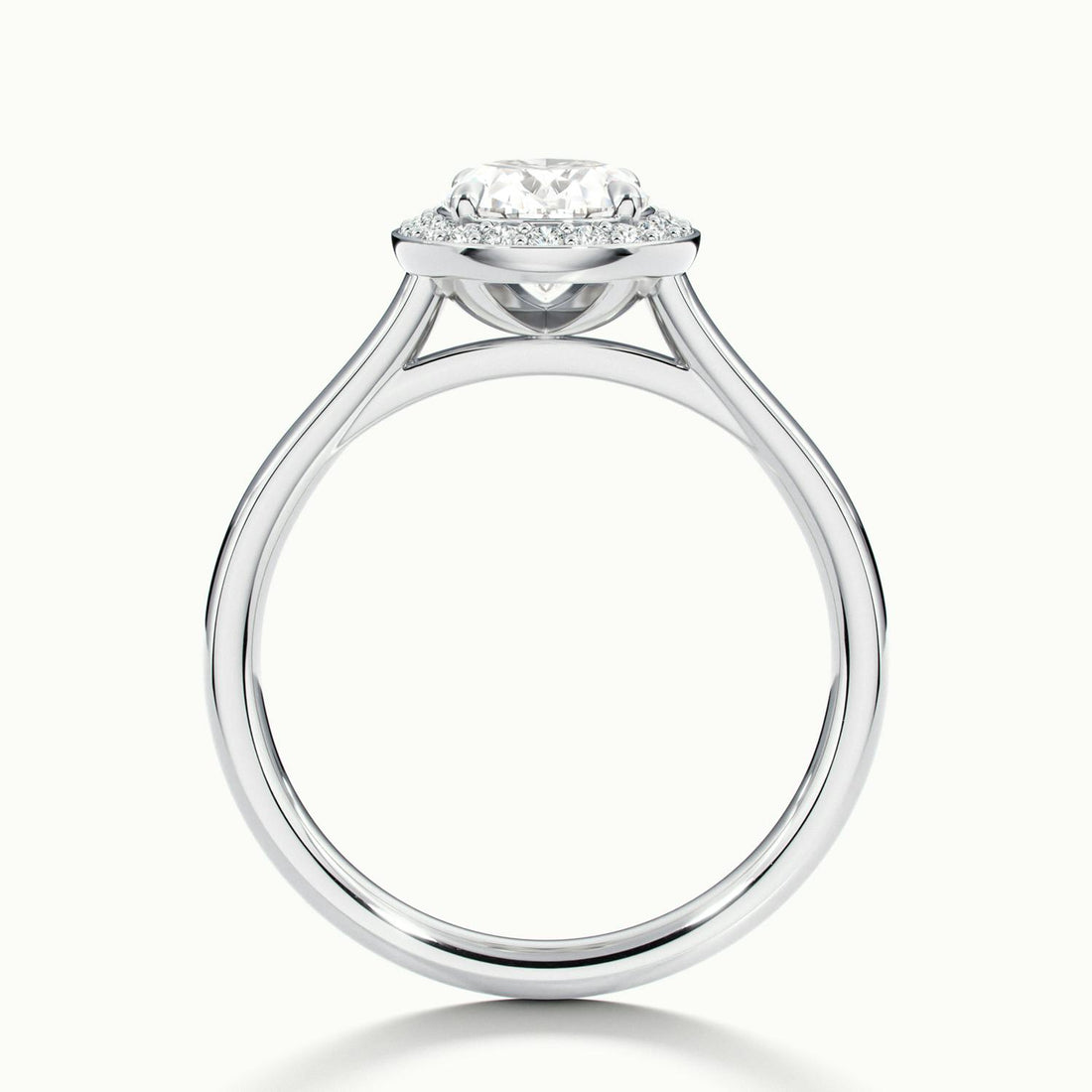 Elarisse Oval Halo Engagement Ring