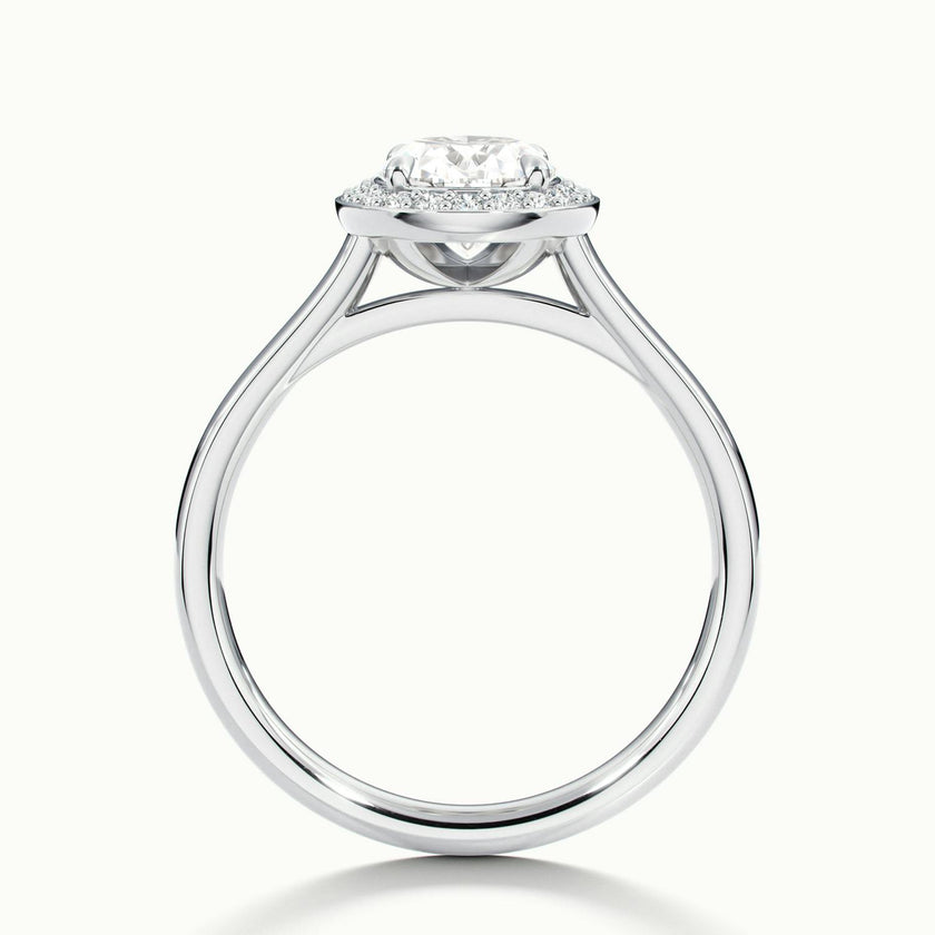 Elarisse Oval Halo Engagement Ring