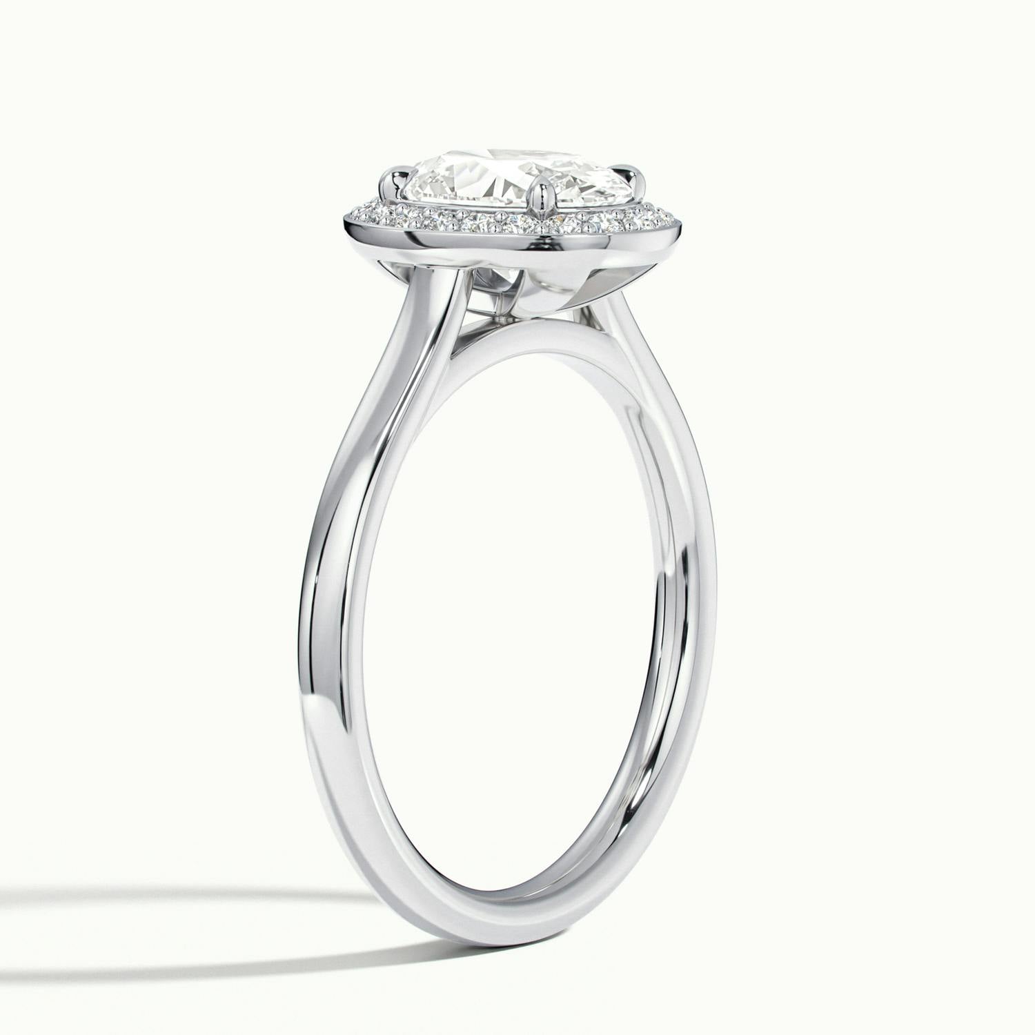 Elarisse Oval Halo Engagement Ring