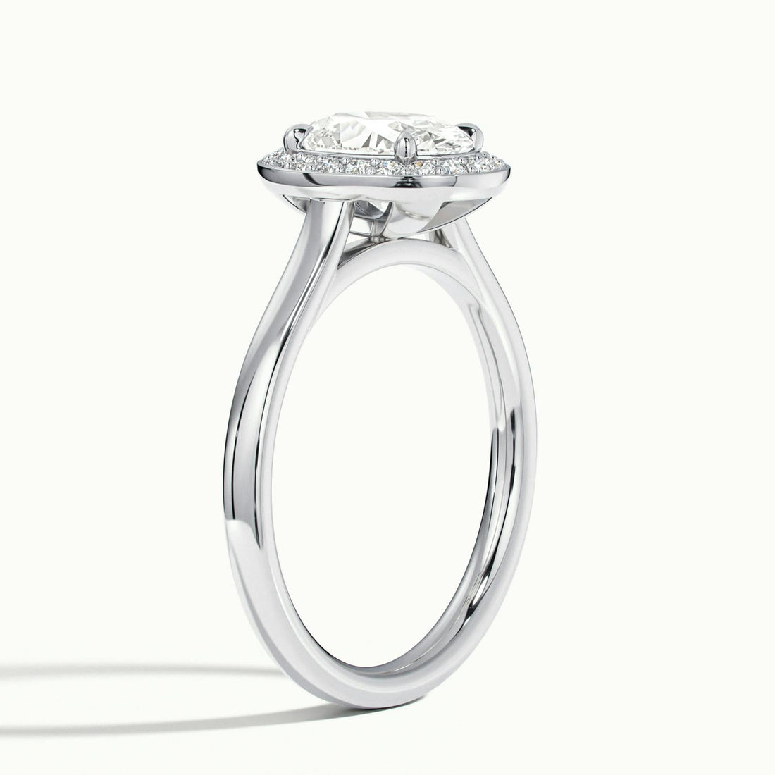 Elarisse Oval Halo Engagement Ring
