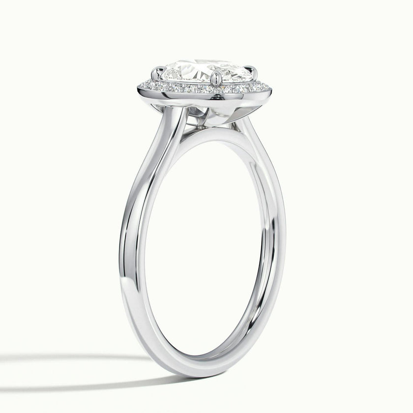 Elarisse Oval Halo Engagement Ring