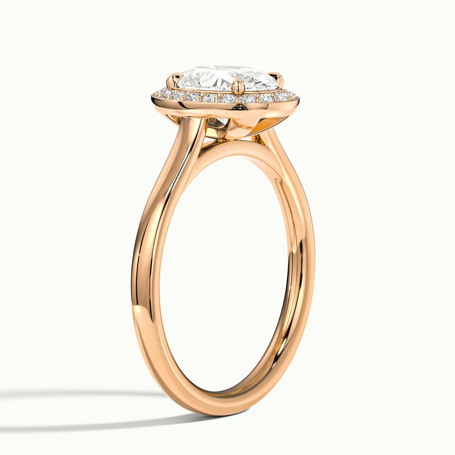 Elarisse Oval Halo Engagement Ring