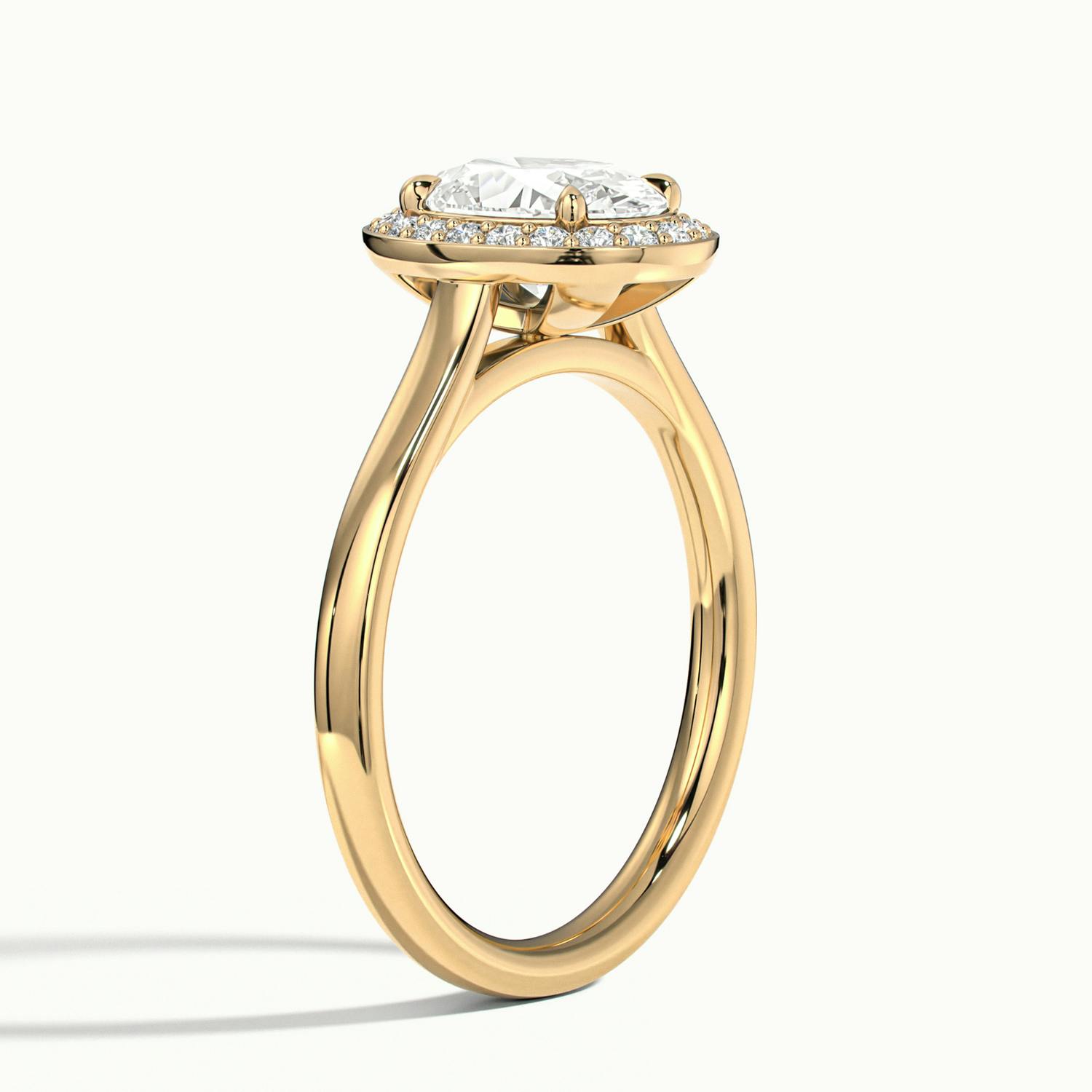 Elarisse Oval Halo Engagement Ring