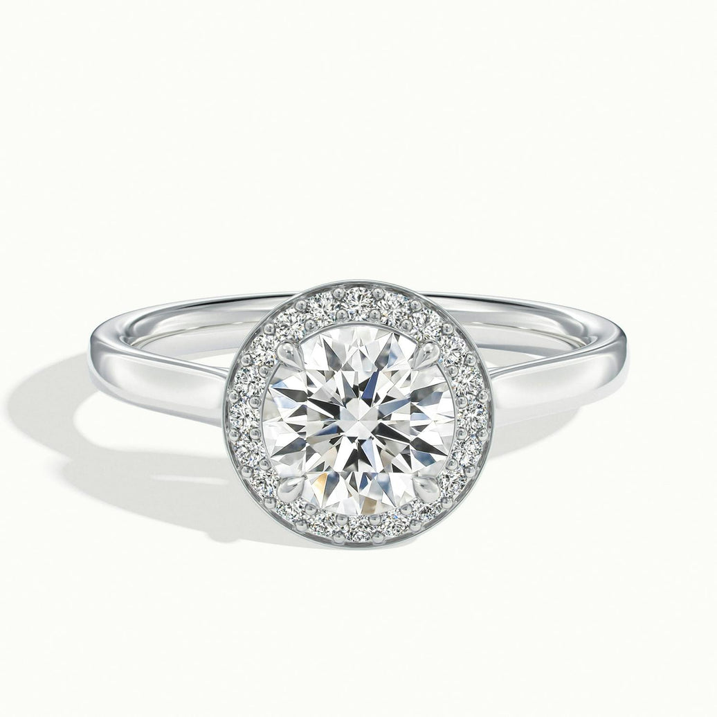 Elarisse Round Halo Engagement Ring