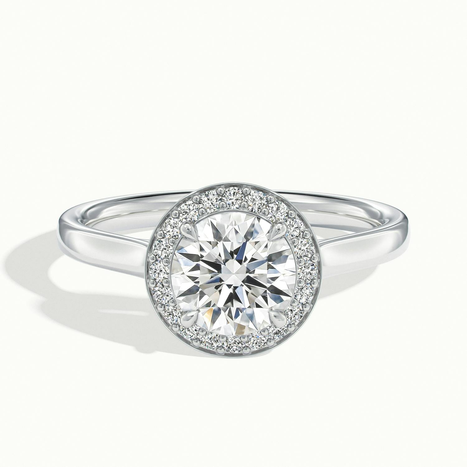 Elarisse Round Halo Engagement Ring