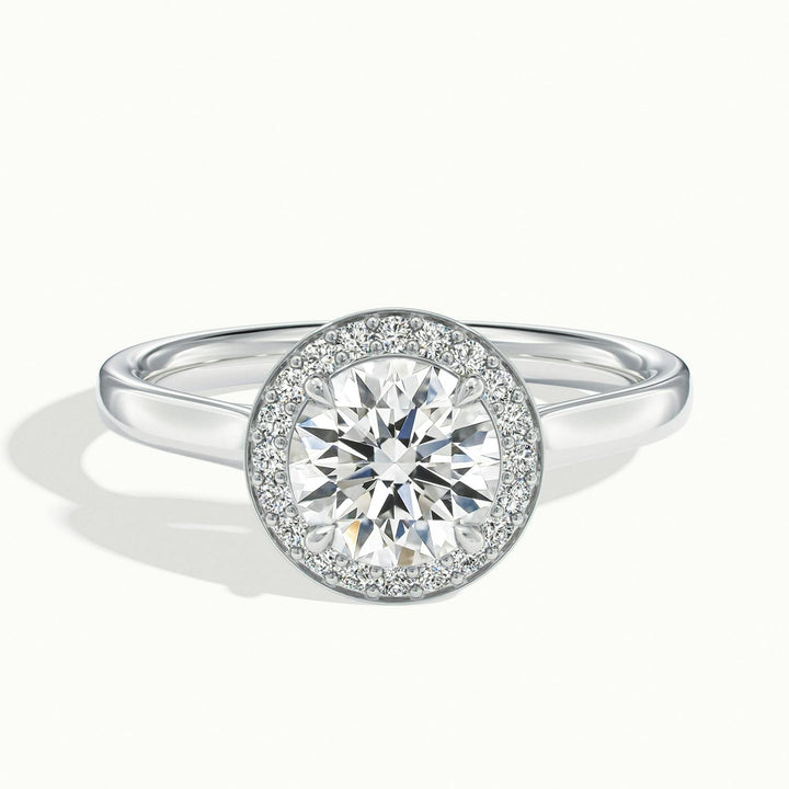 Elarisse Round Halo Engagement Ring