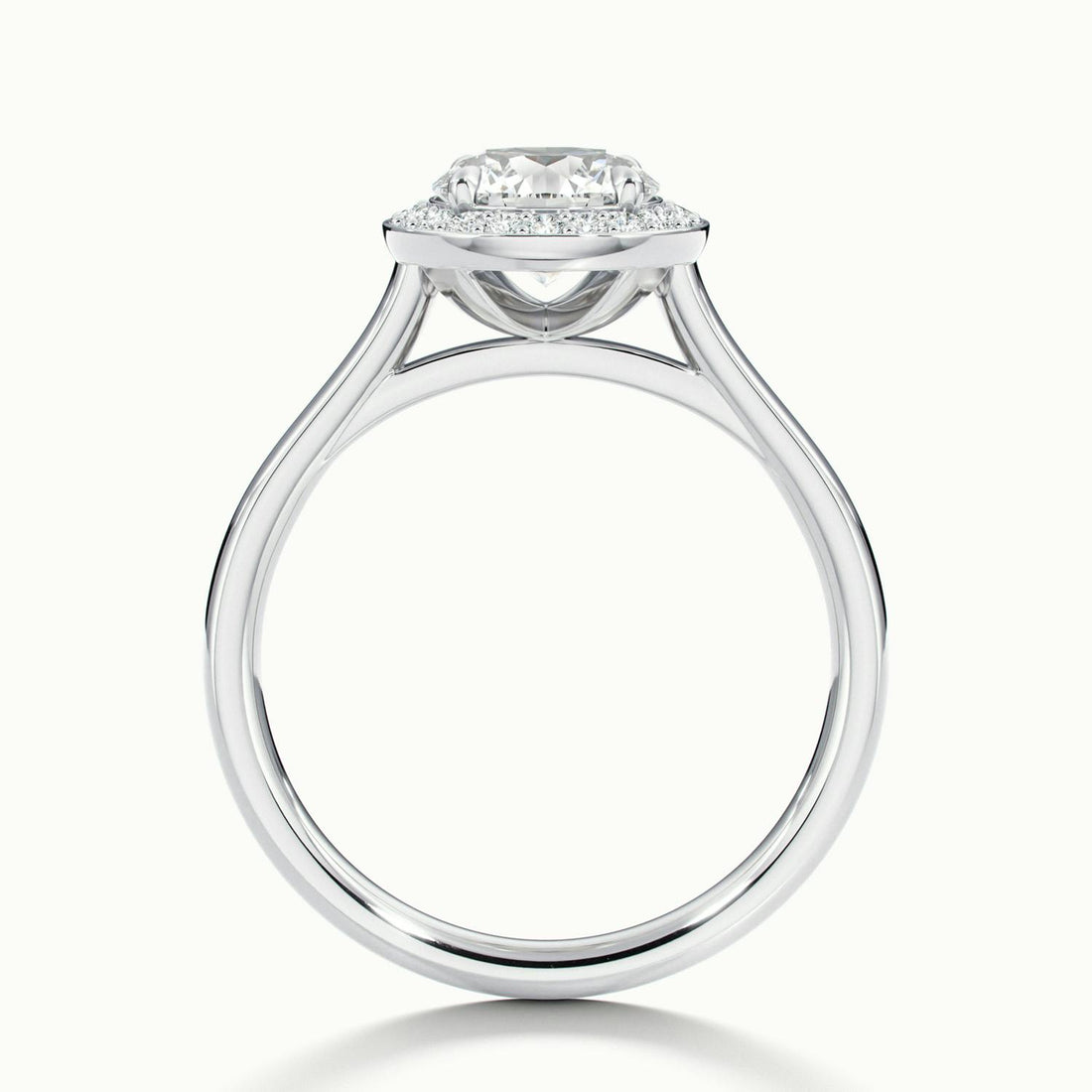 Elarisse Round Halo Engagement Ring
