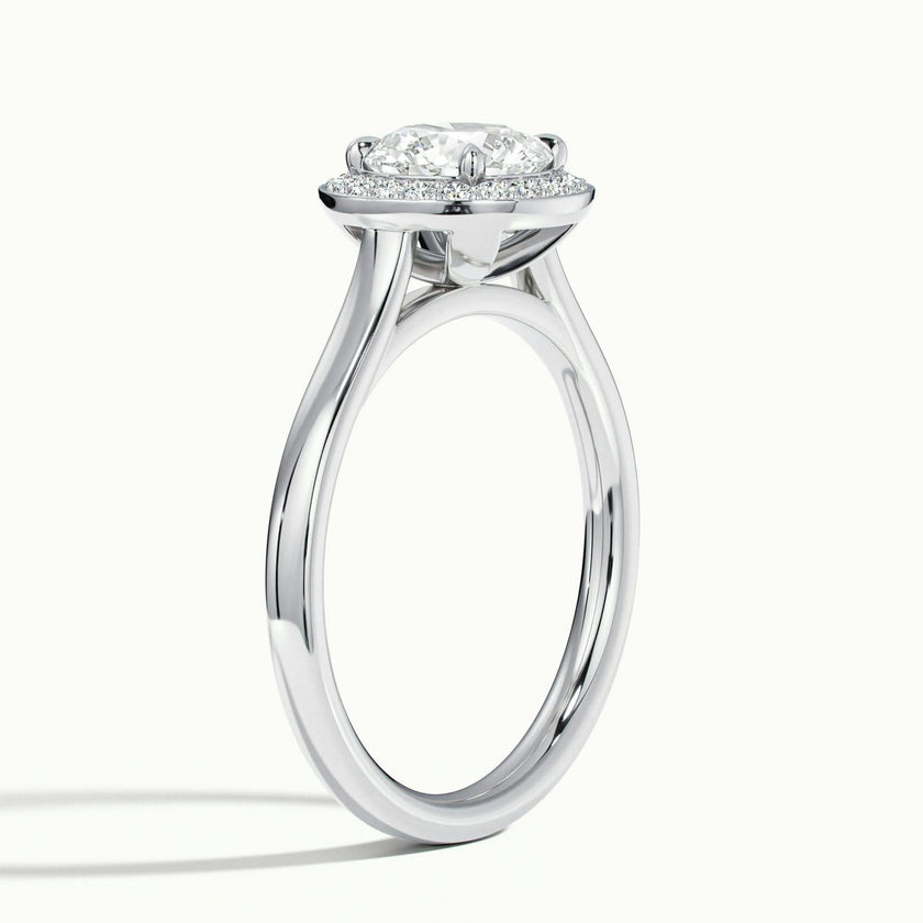 Elarisse Round Halo Engagement Ring