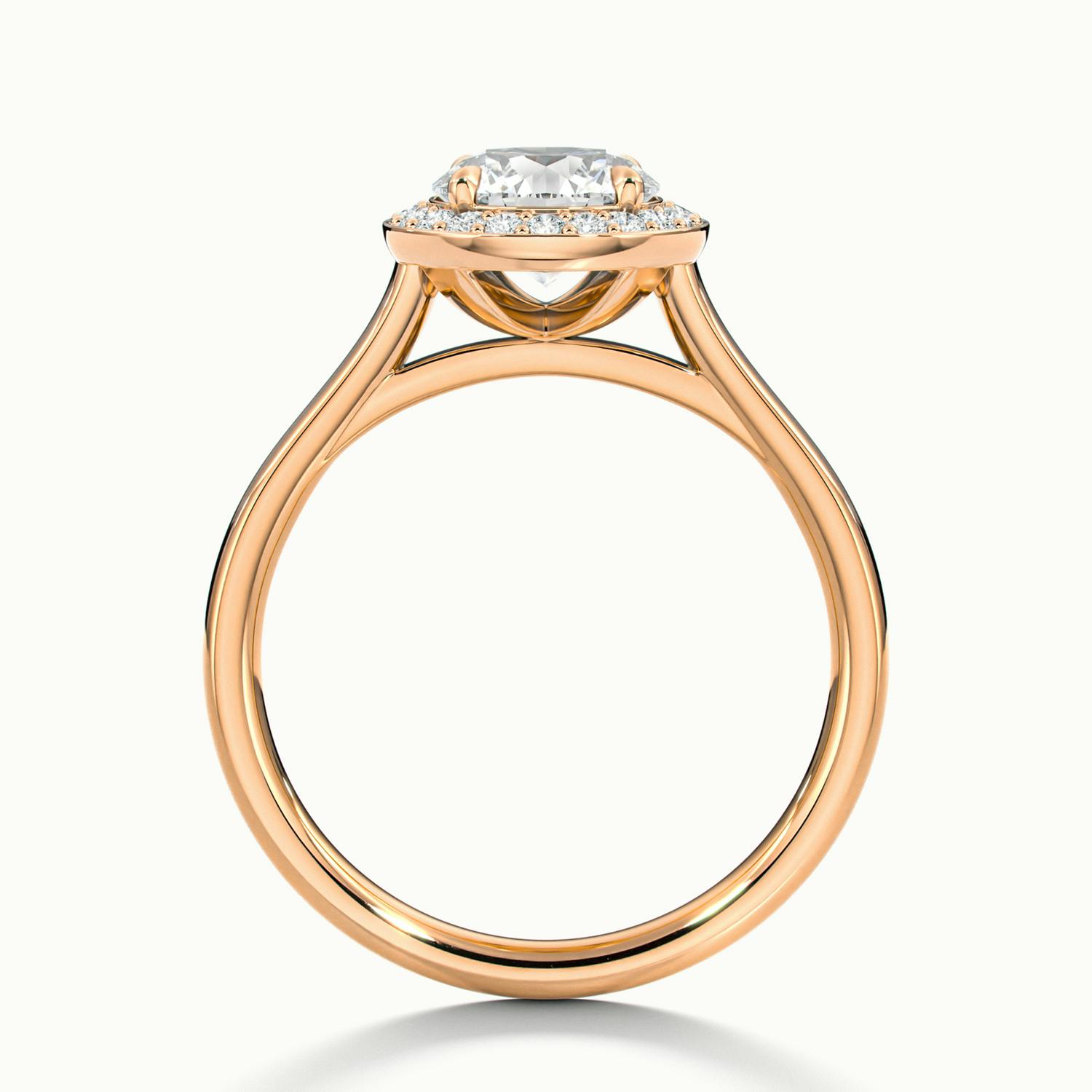 Elarisse Round Halo Engagement Ring