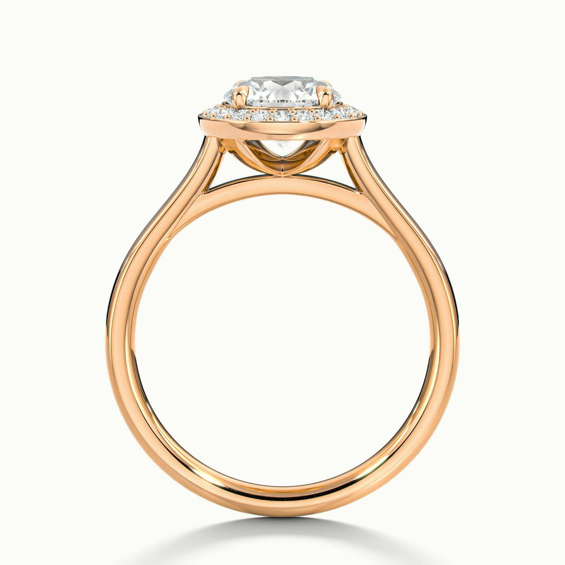 Elarisse Round Halo Engagement Ring