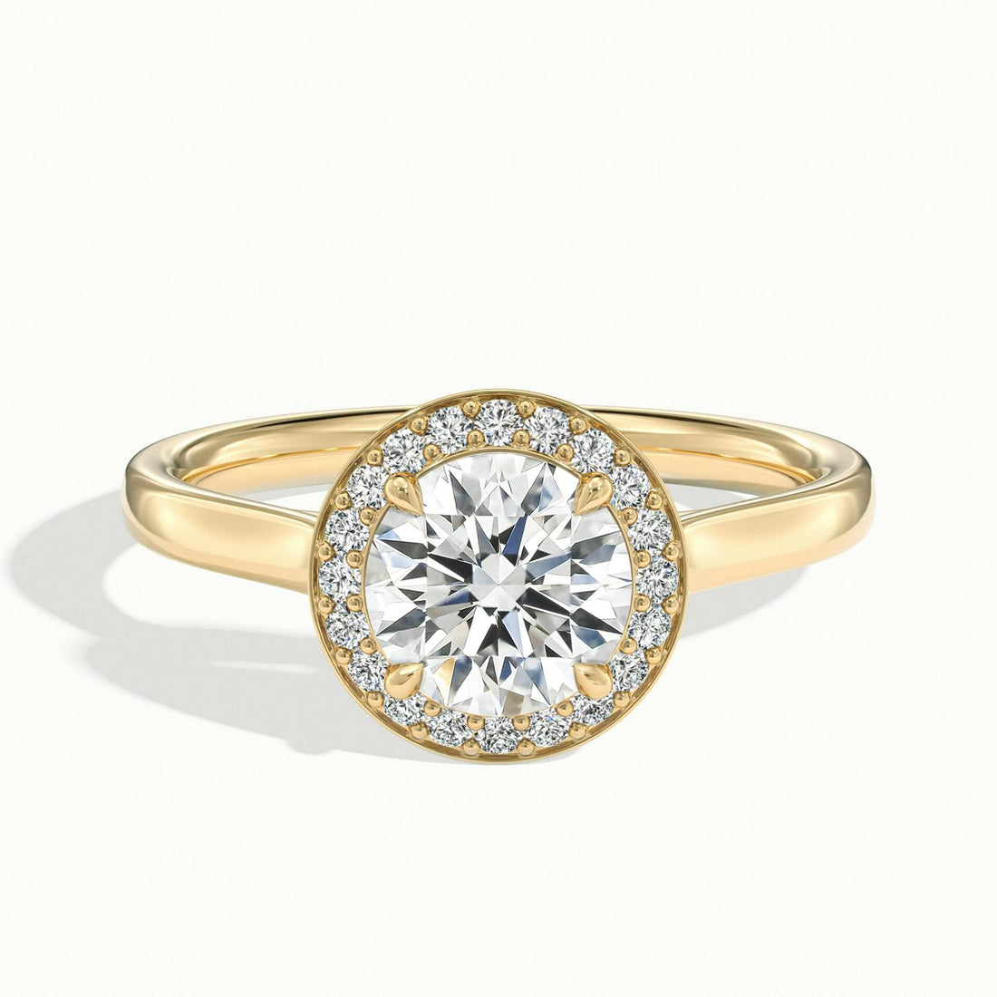 Elarisse Round Halo Engagement Ring