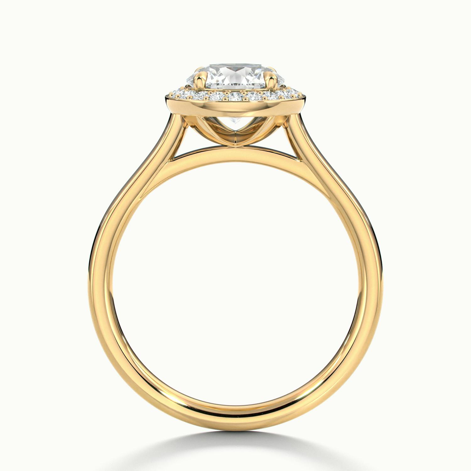 Elarisse Round Halo Engagement Ring