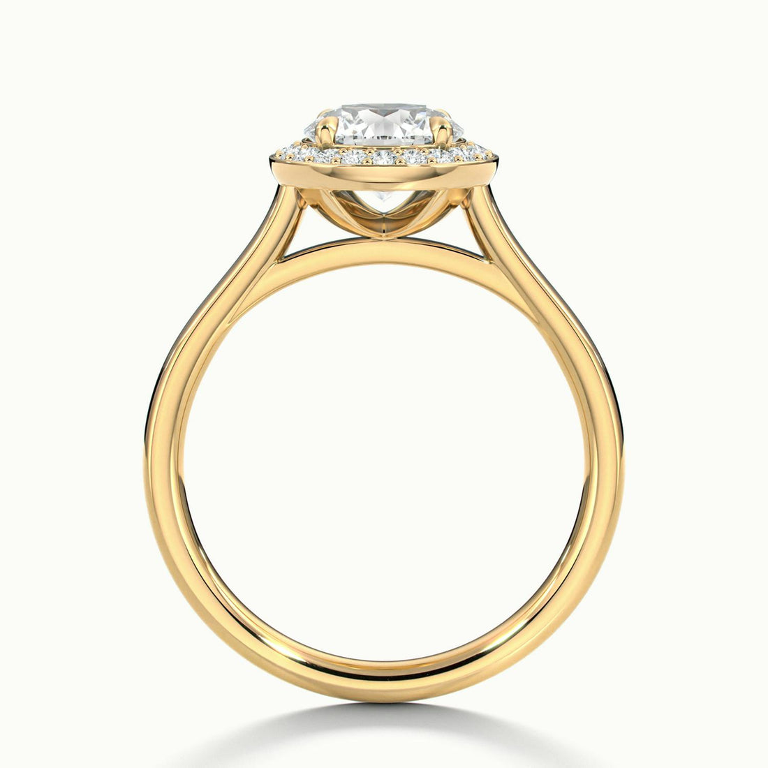 Elarisse Round Halo Engagement Ring