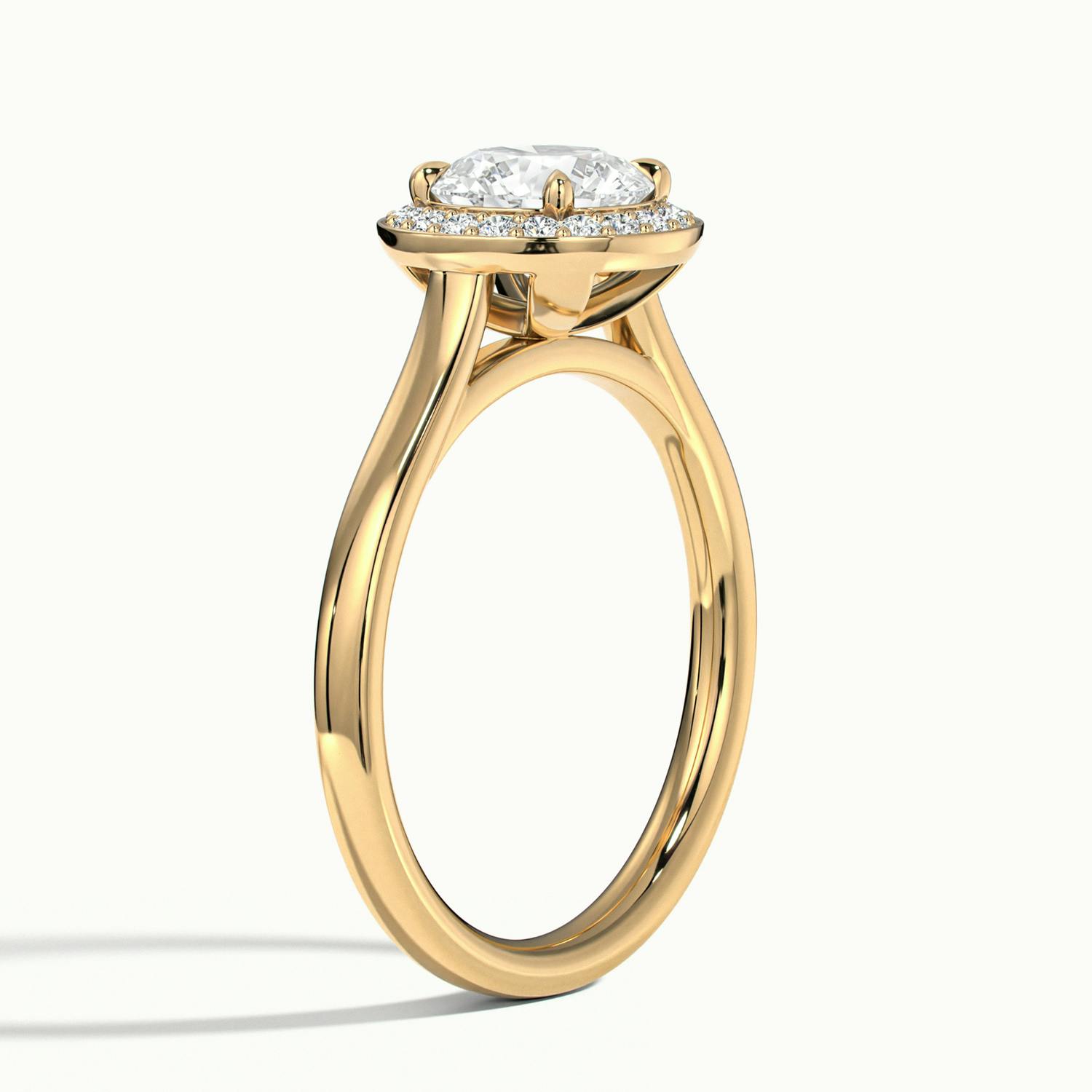Elarisse Round Halo Engagement Ring