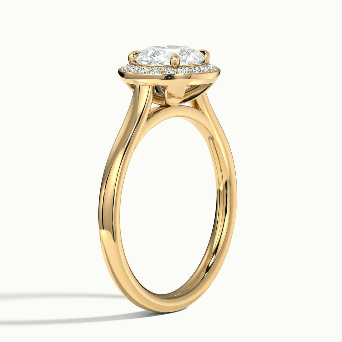 Elarisse Round Halo Engagement Ring