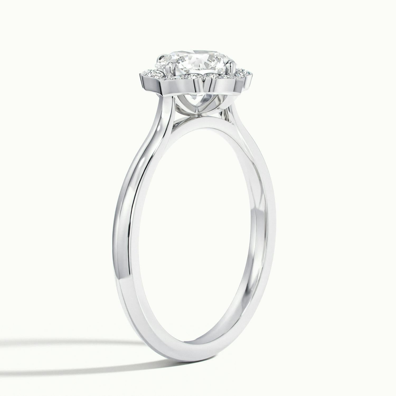 Elanisse Round Halo Engagement Ring