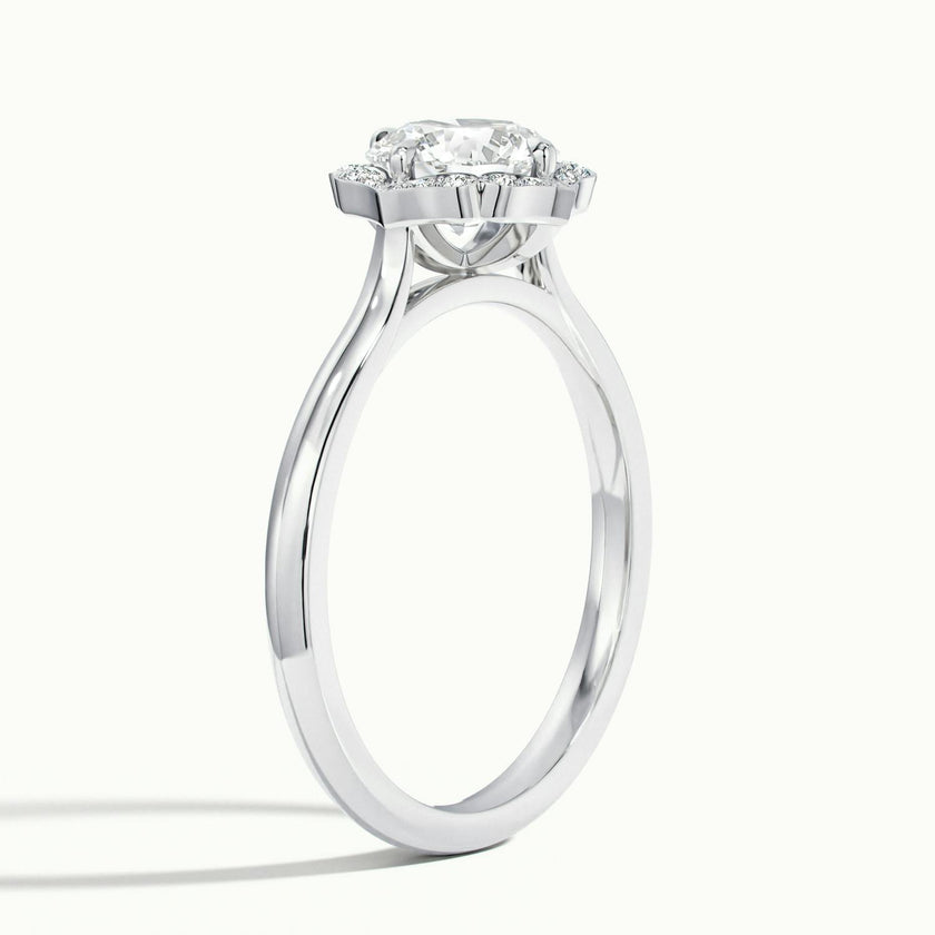 Elanisse Round Halo Engagement Ring