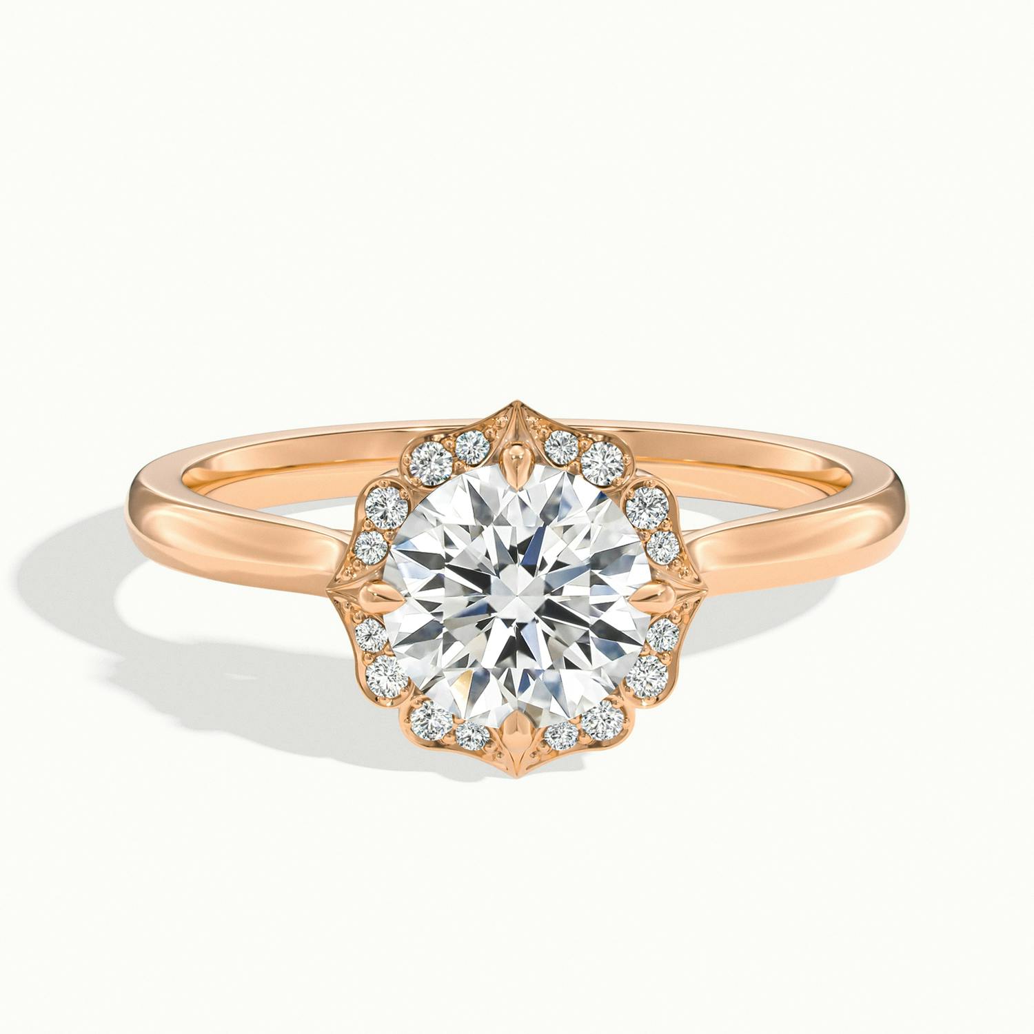 Elanisse Round Halo Engagement Ring