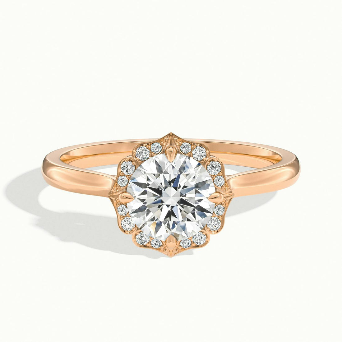 Elanisse Round Halo Engagement Ring