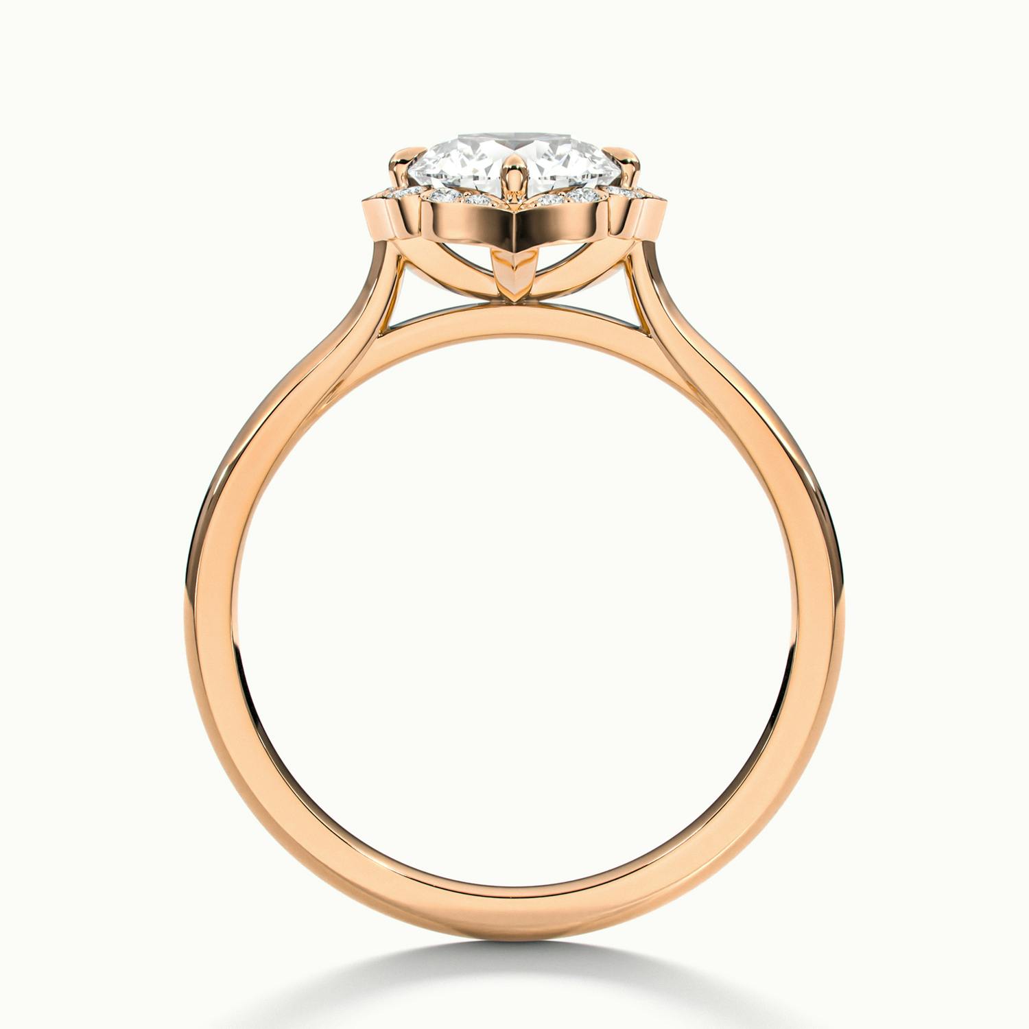 Elanisse Round Halo Engagement Ring