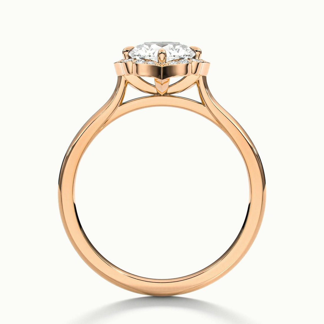 Elanisse Round Halo Engagement Ring