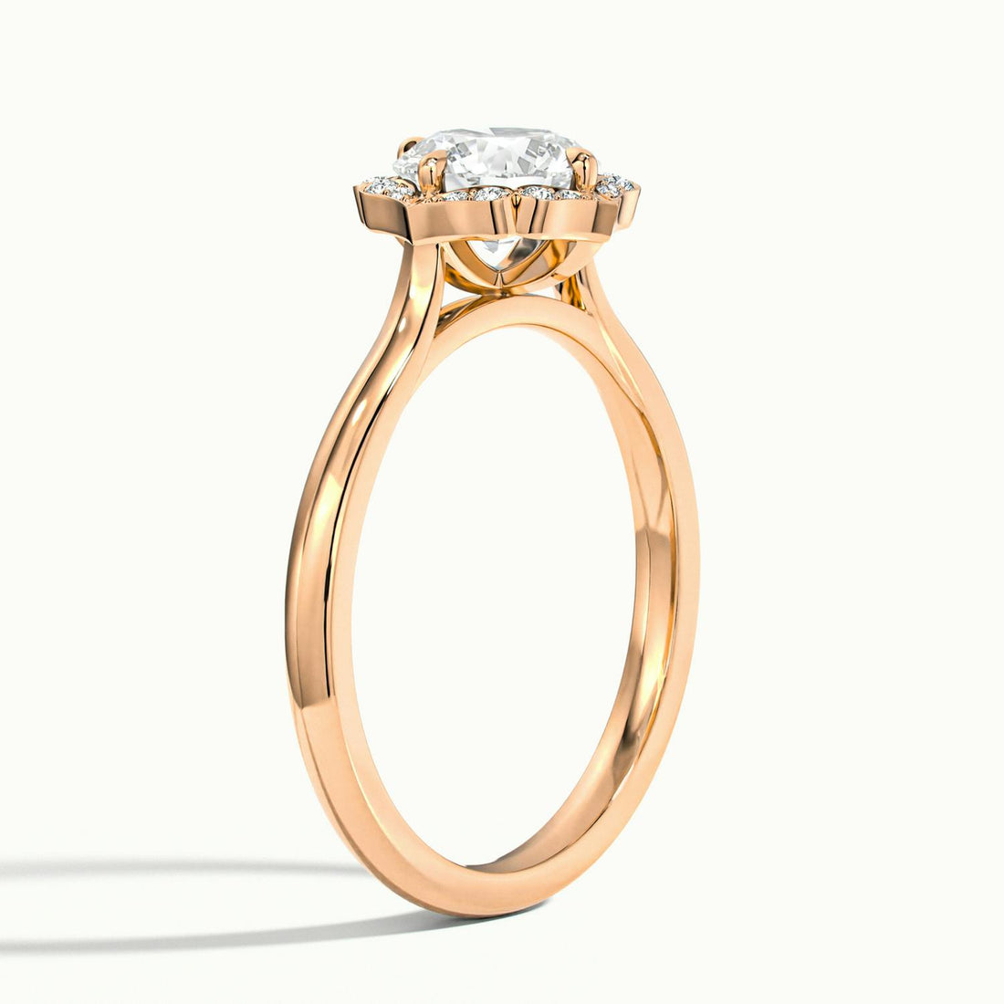 Elanisse Round Halo Engagement Ring