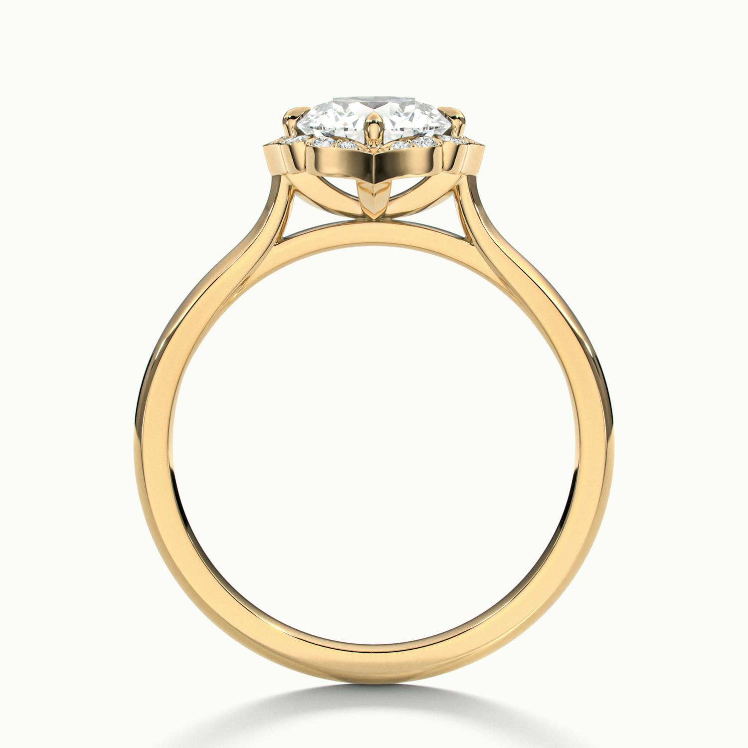 Elanisse Round Halo Engagement Ring