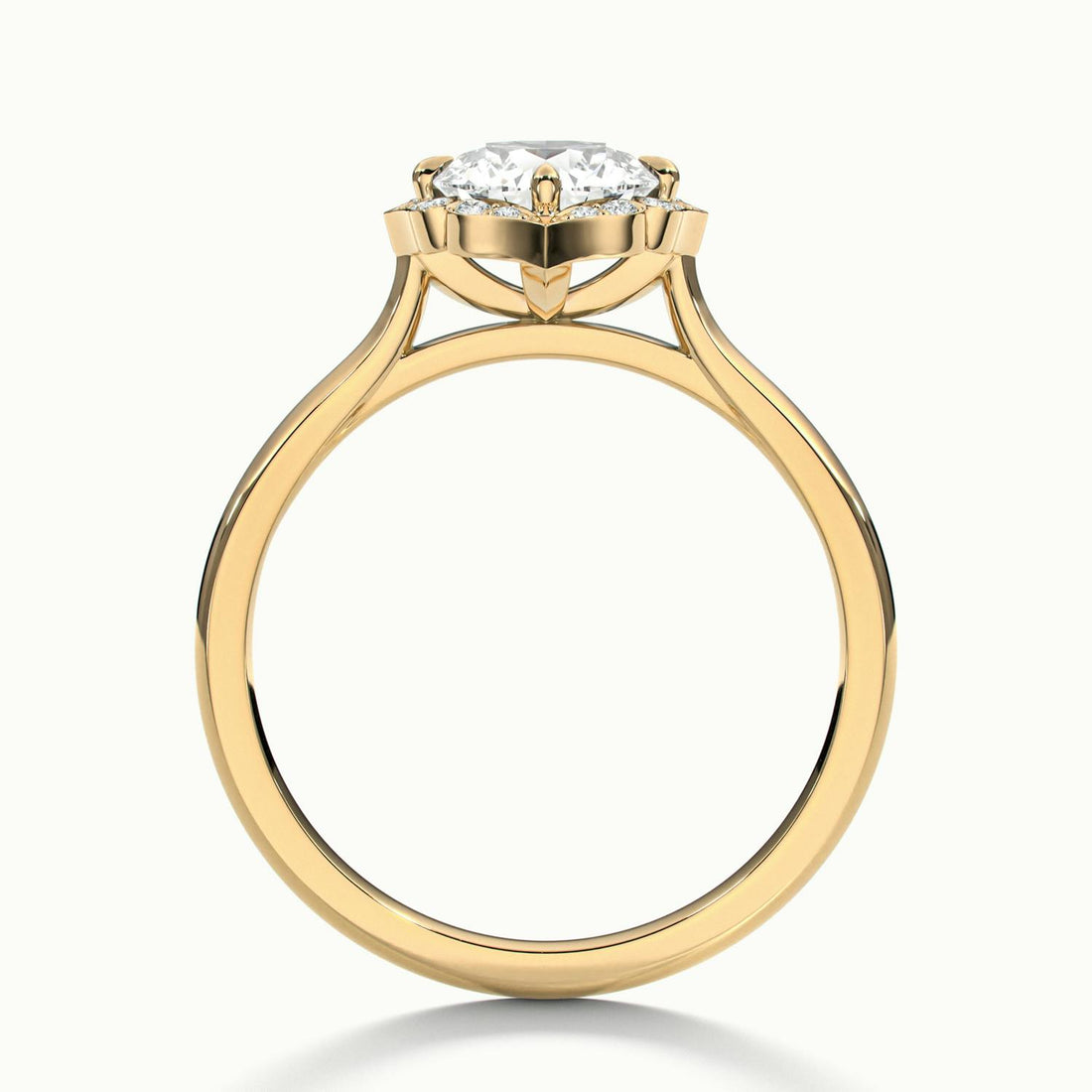 Elanisse Round Halo Engagement Ring