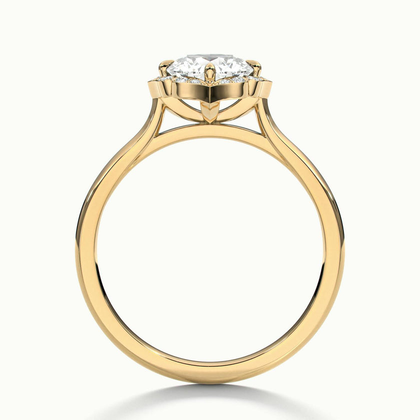 Elanisse Round Halo Engagement Ring