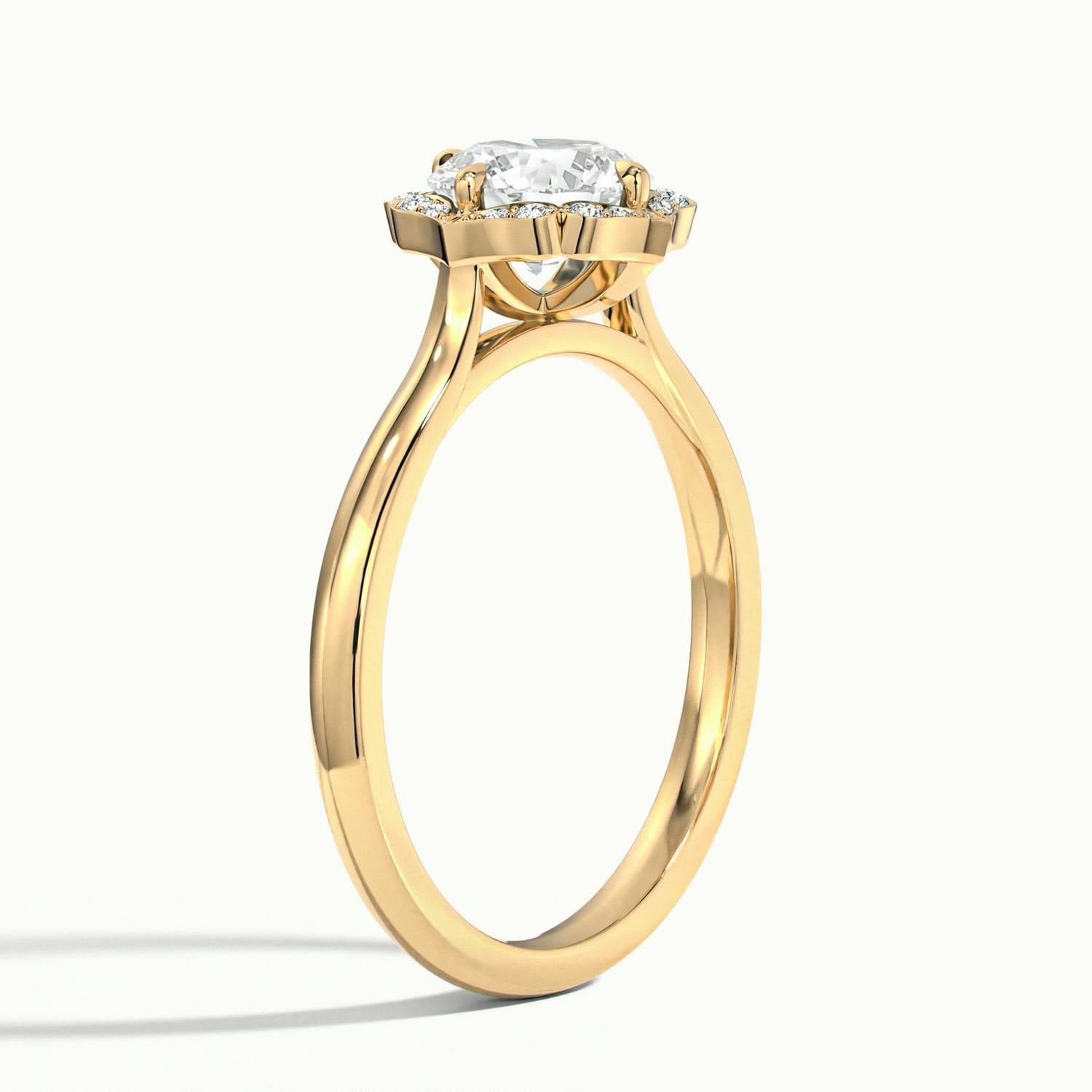 Elanisse Round Halo Engagement Ring