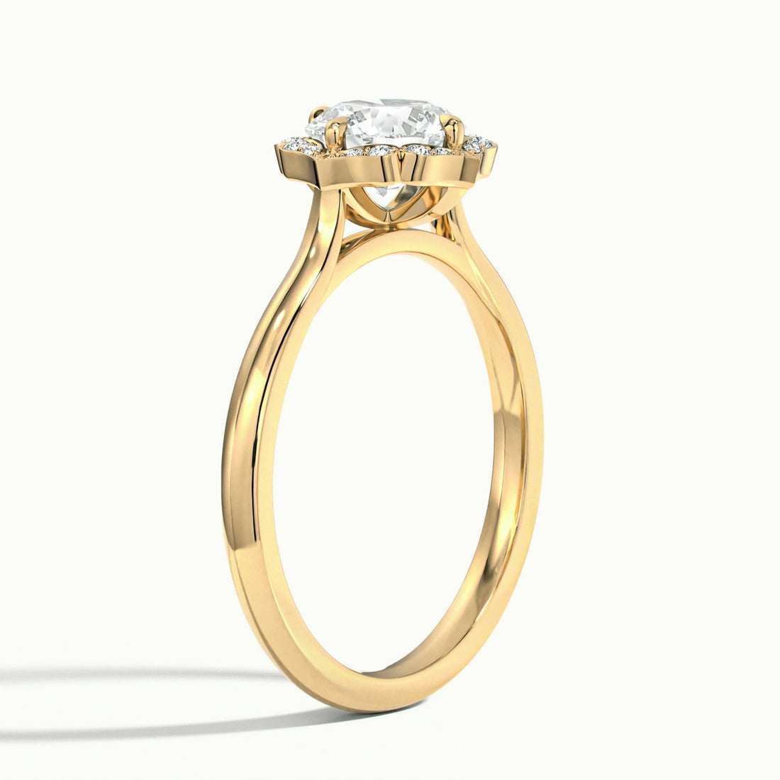 Elanisse Round Halo Engagement Ring
