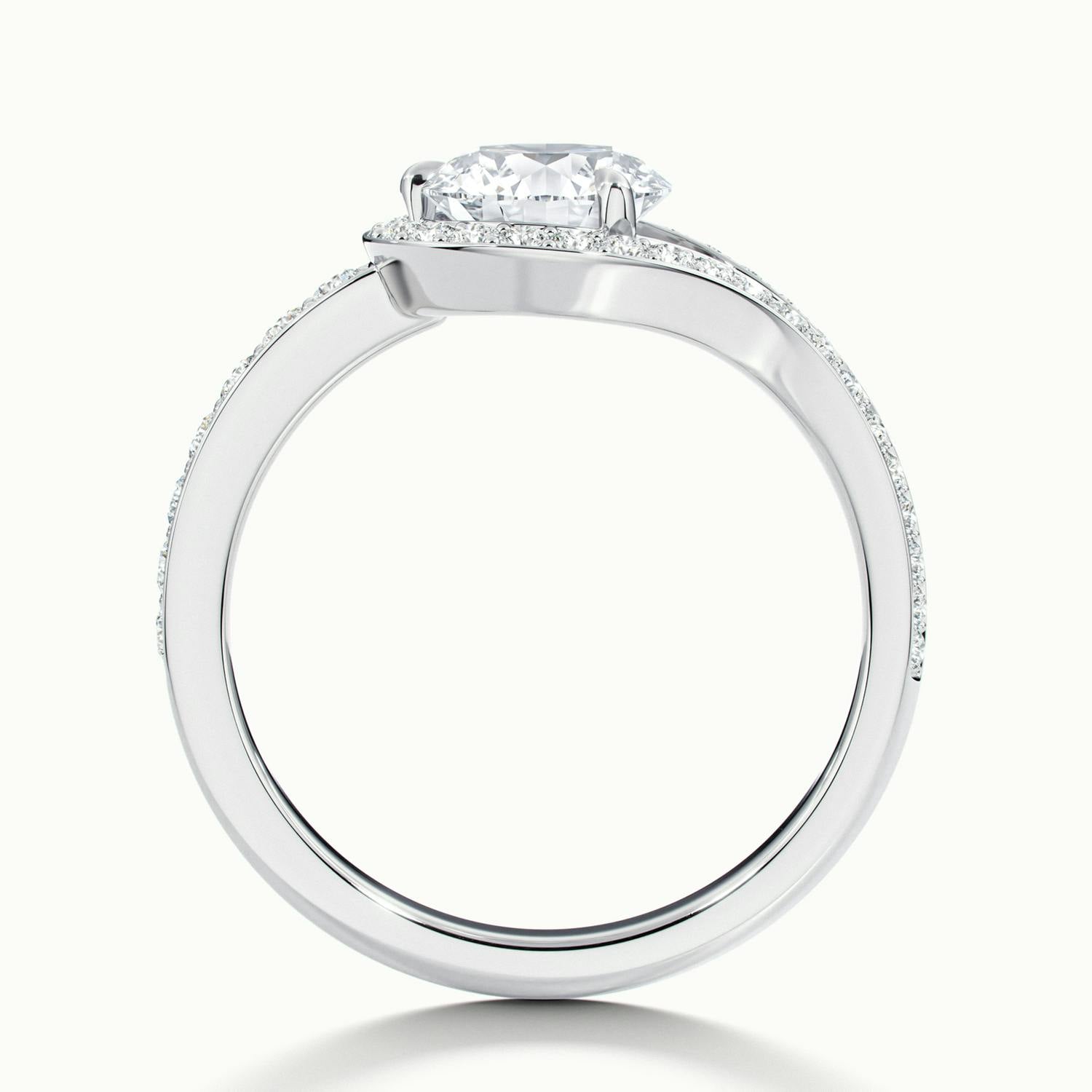 Auristelle Split Shank Halo Engagement Ring