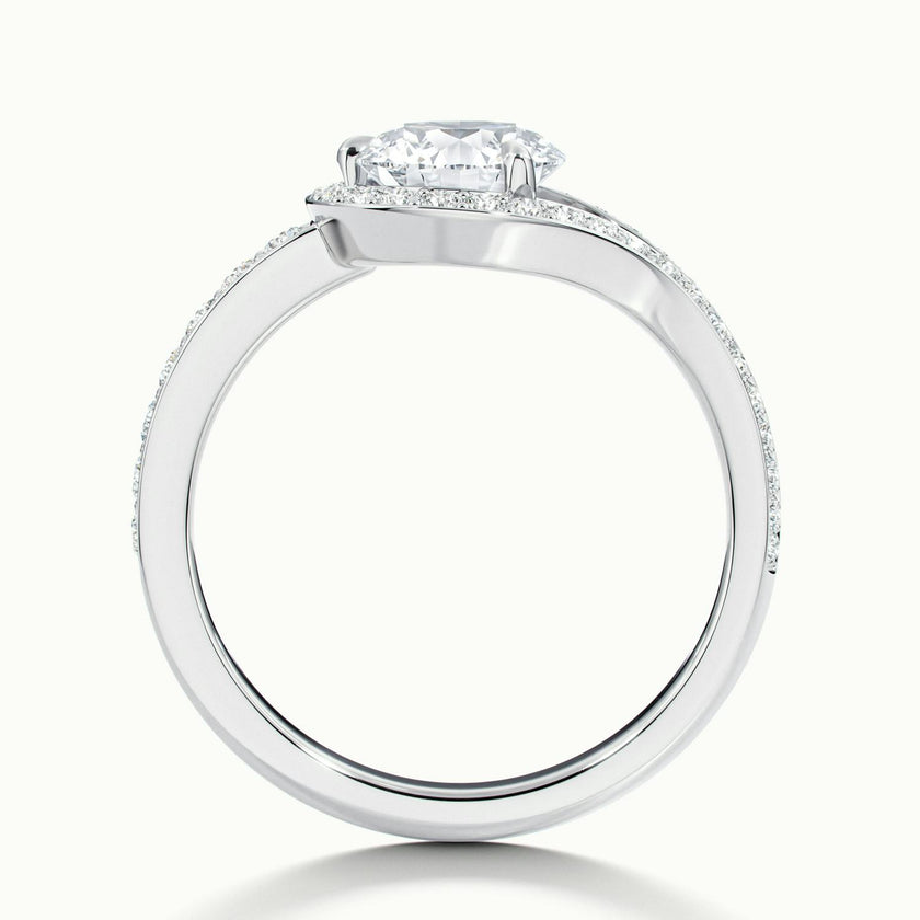 Auristelle Split Shank Halo Engagement Ring