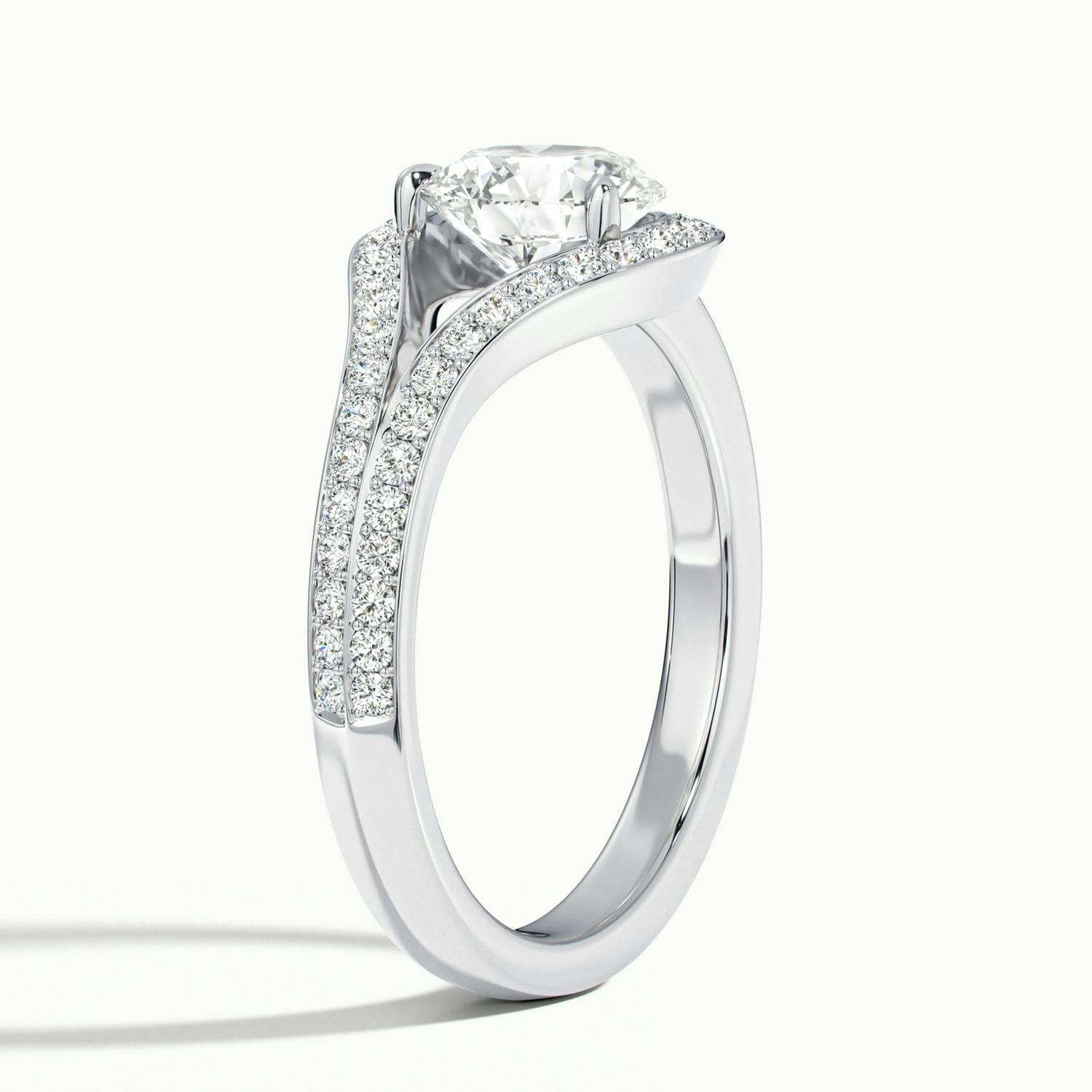 Auristelle Split Shank Halo Engagement Ring