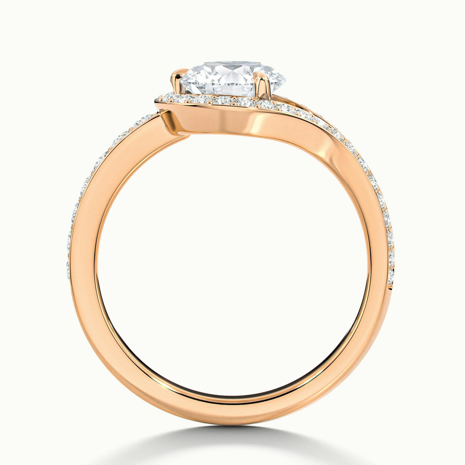 Auristelle Split Shank Halo Engagement Ring