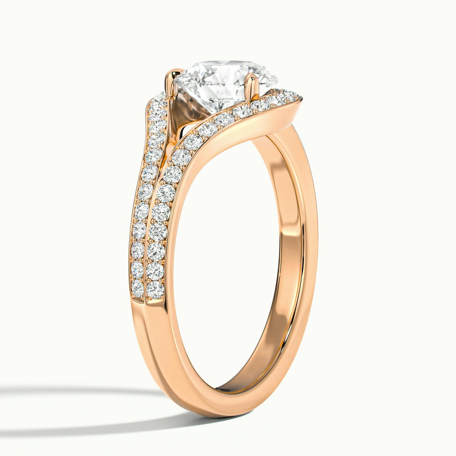 Auristelle Split Shank Halo Engagement Ring