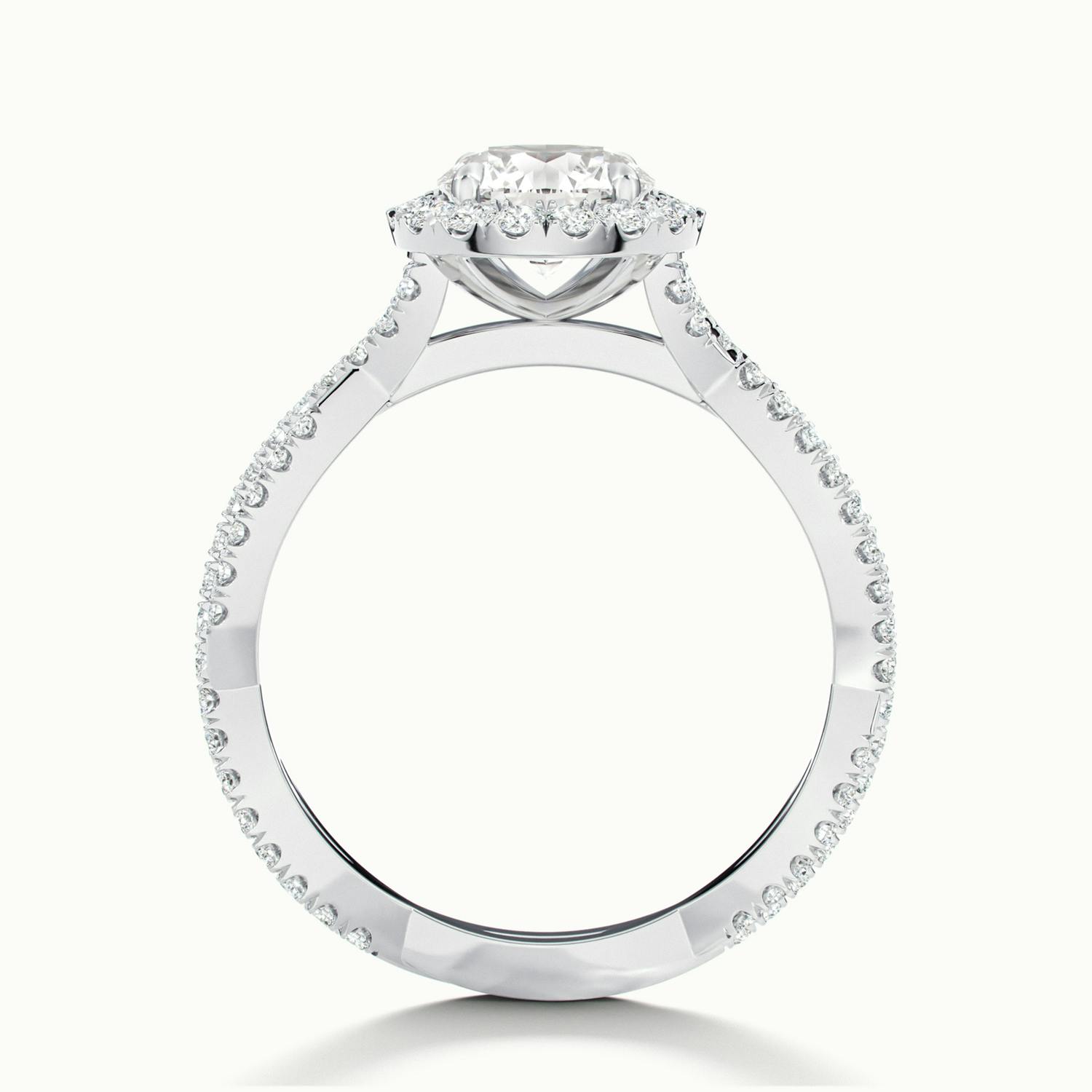 Elarina Infinity Halo Diamond Engagement  Ring