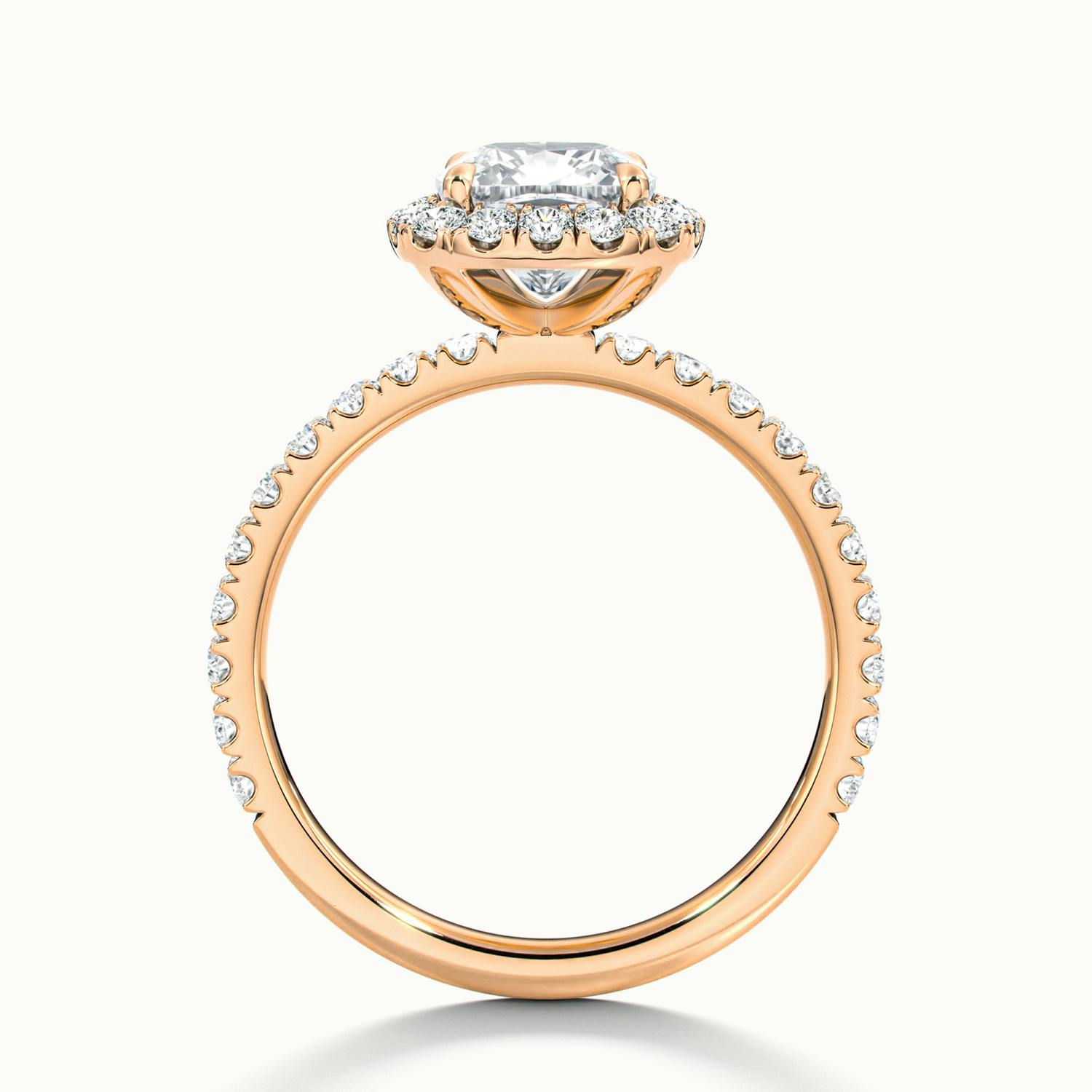 Veloura Cushion Pavé Halo Engagement Ring