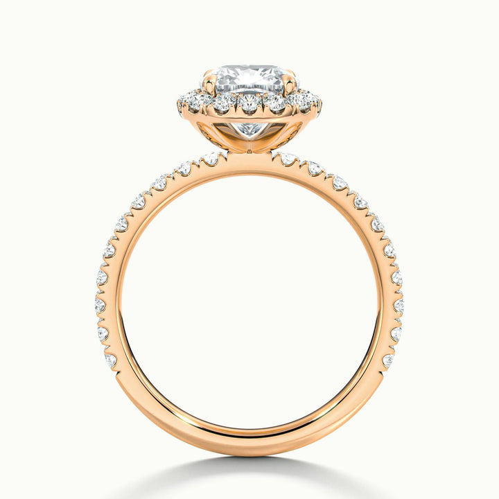Veloura Cushion Pavé Halo Engagement Ring