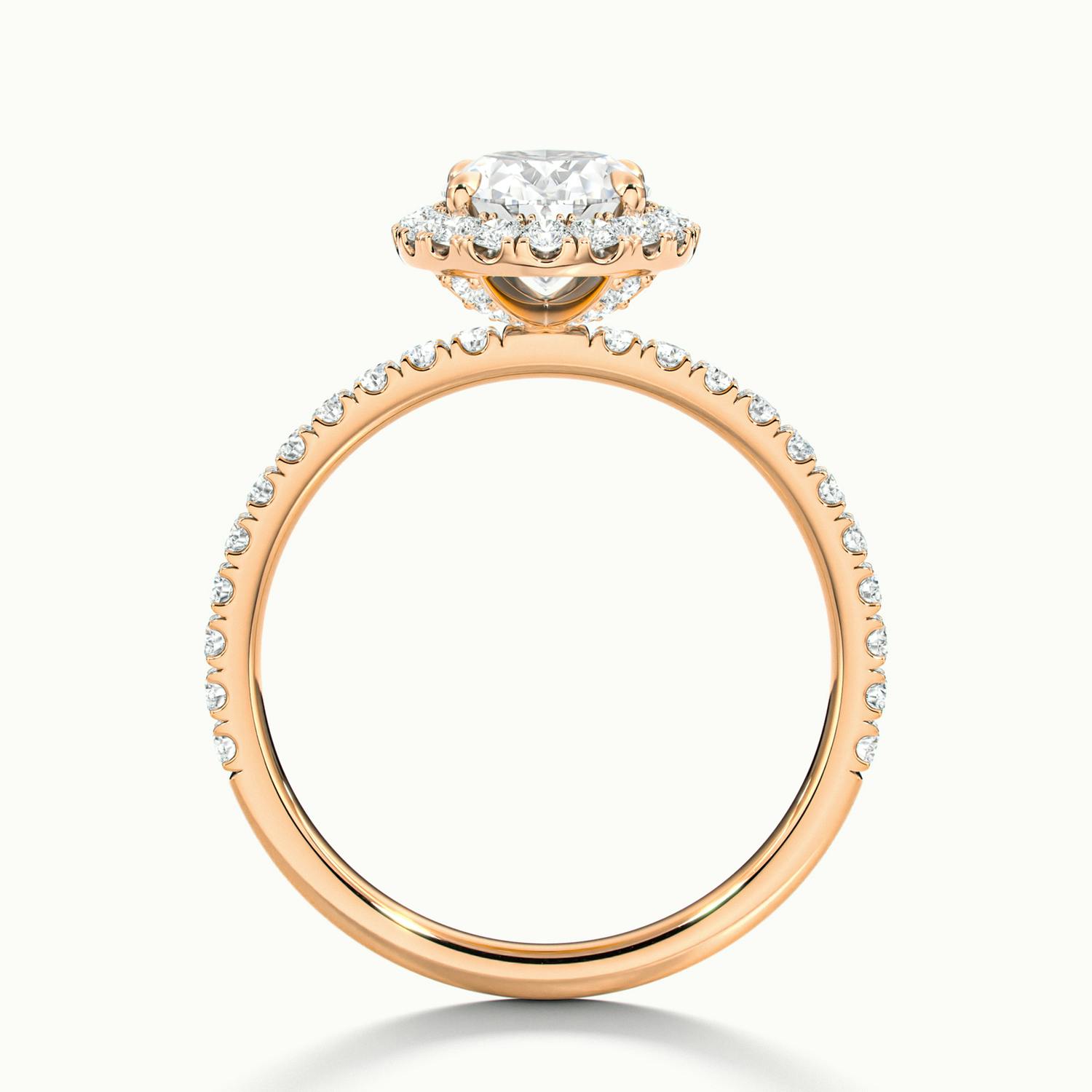 Veloura Oval Pavé Halo Engagement Ring