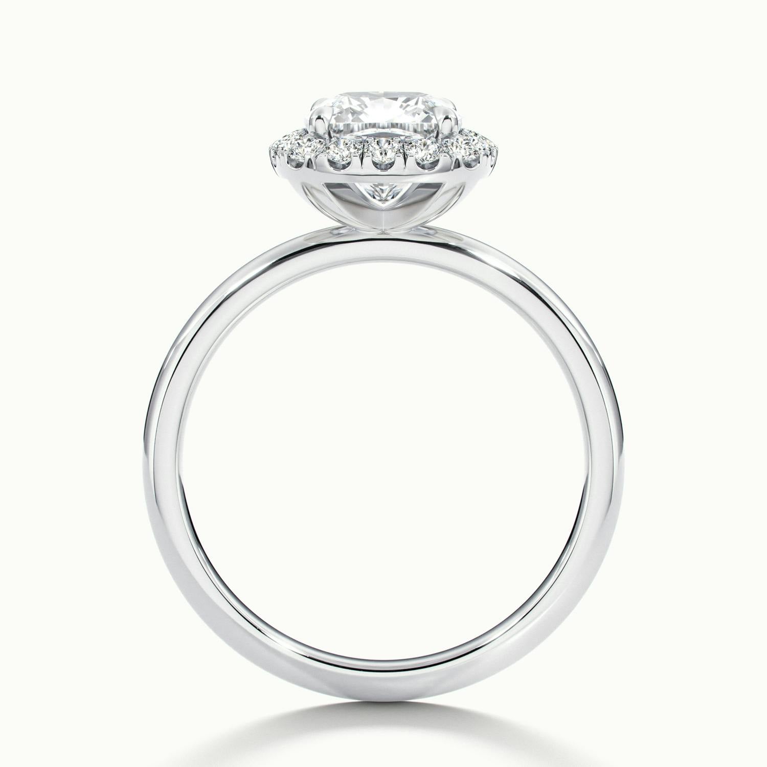 Asteria Cushion Halo Engagement Ring