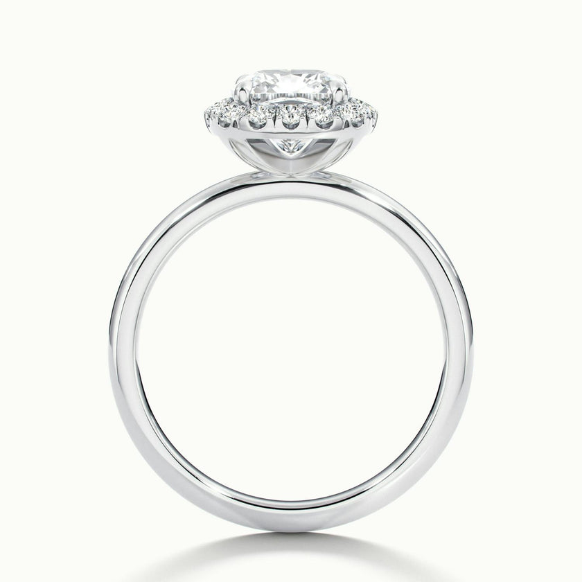 Asteria Cushion Halo Engagement Ring