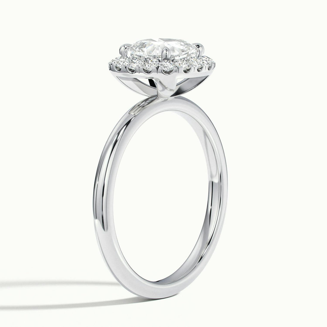 Asteria Cushion Halo Engagement Ring