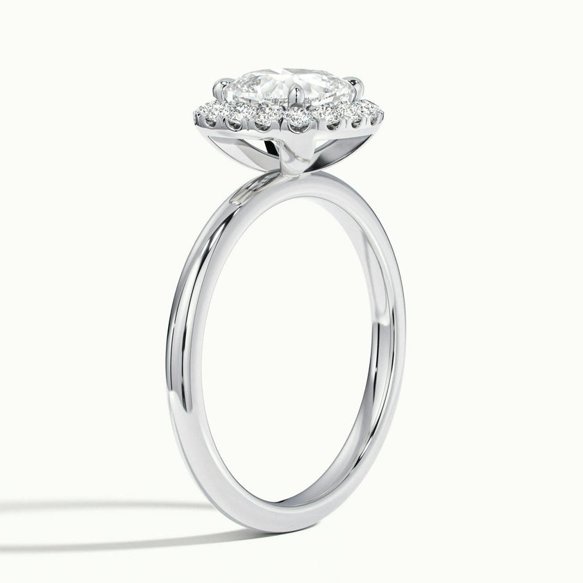Asteria Cushion Halo Engagement Ring