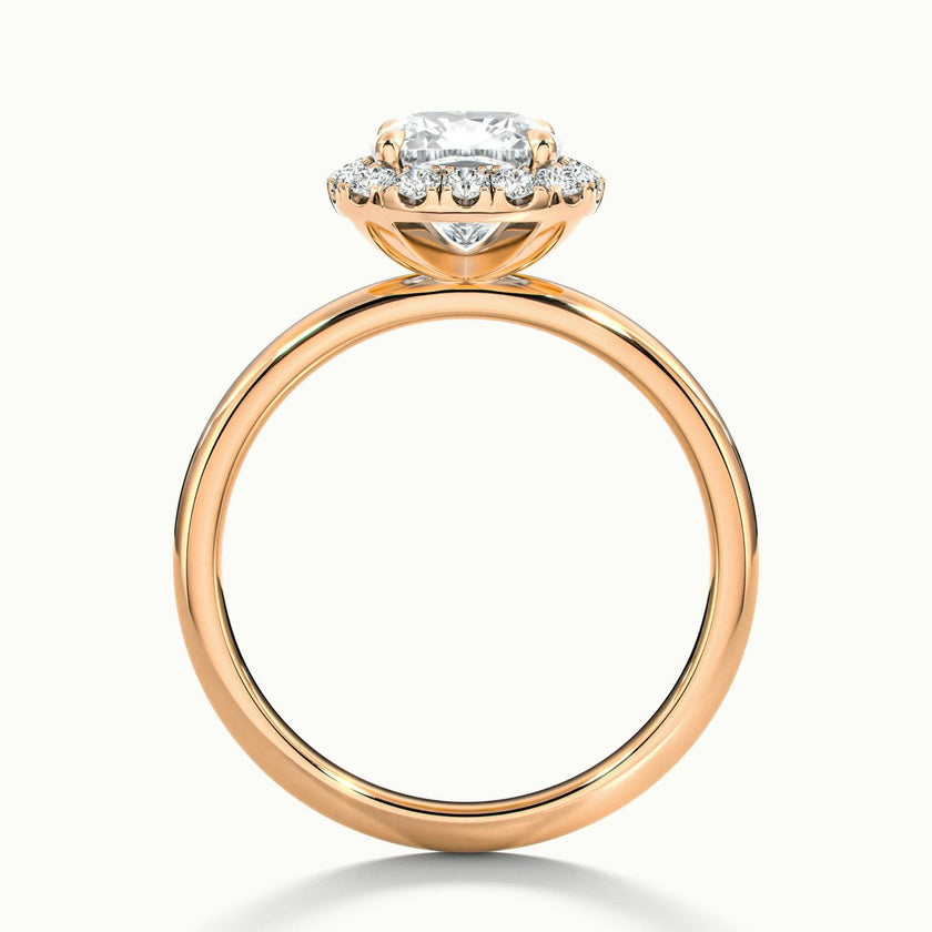 Asteria Cushion Halo Engagement Ring